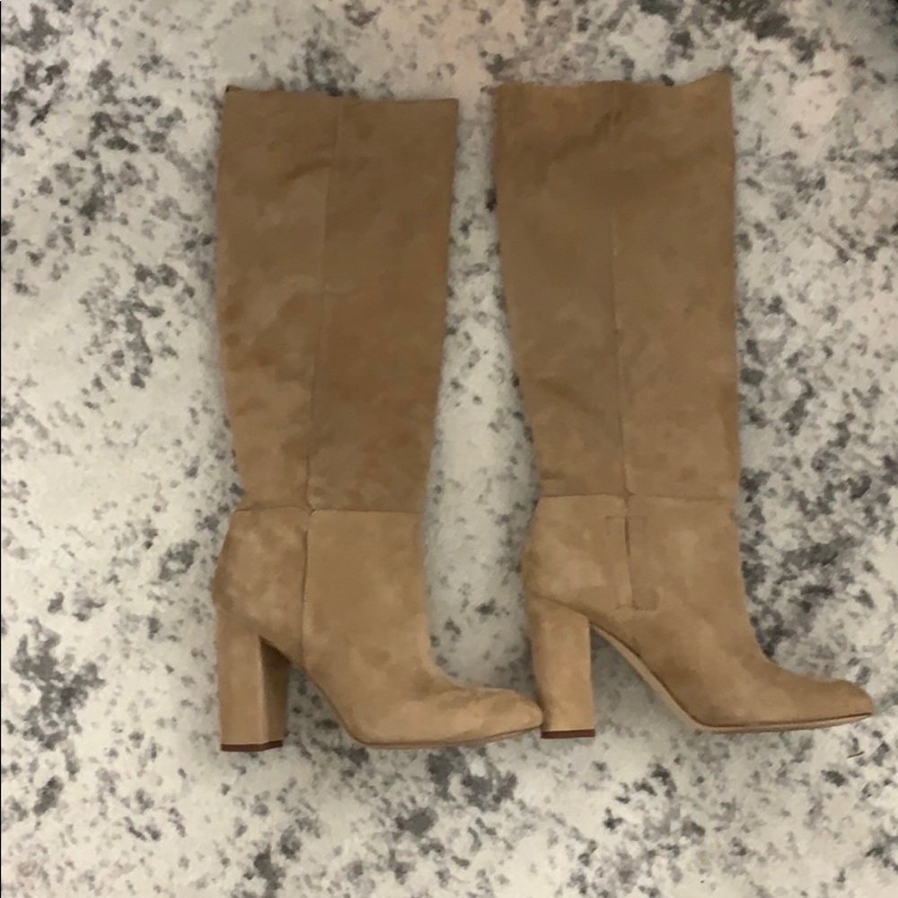 Tan booties